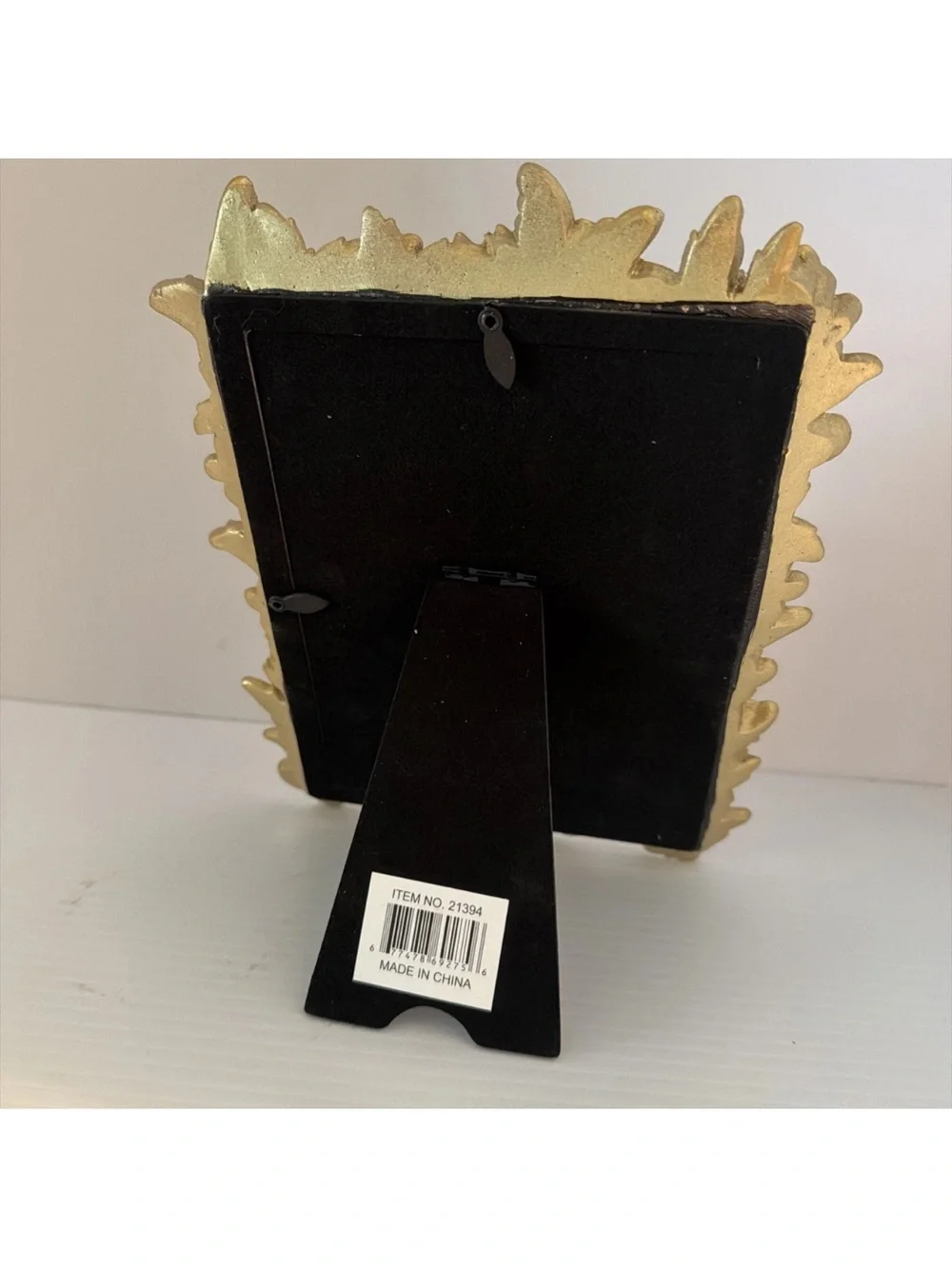 Bloom Gold Metallic Photo Frame Butterflies 5X7 Vertical Tabletop New